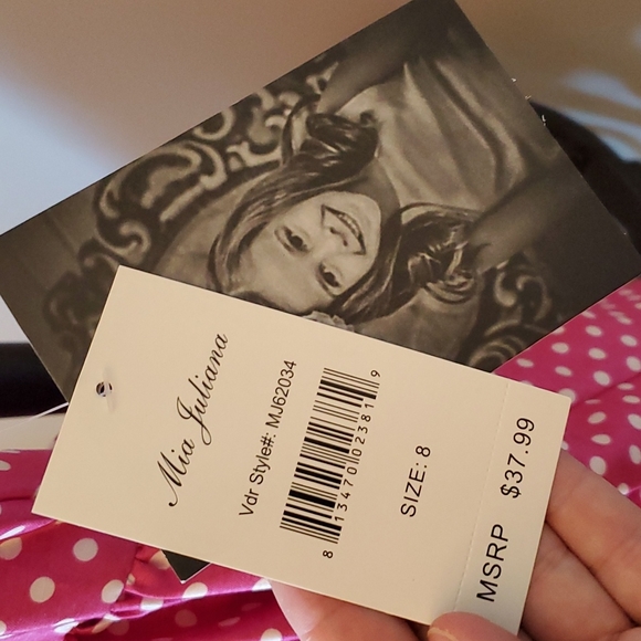 Mia Juliana Girls Polka Dot Dress - Picture 3 of 5